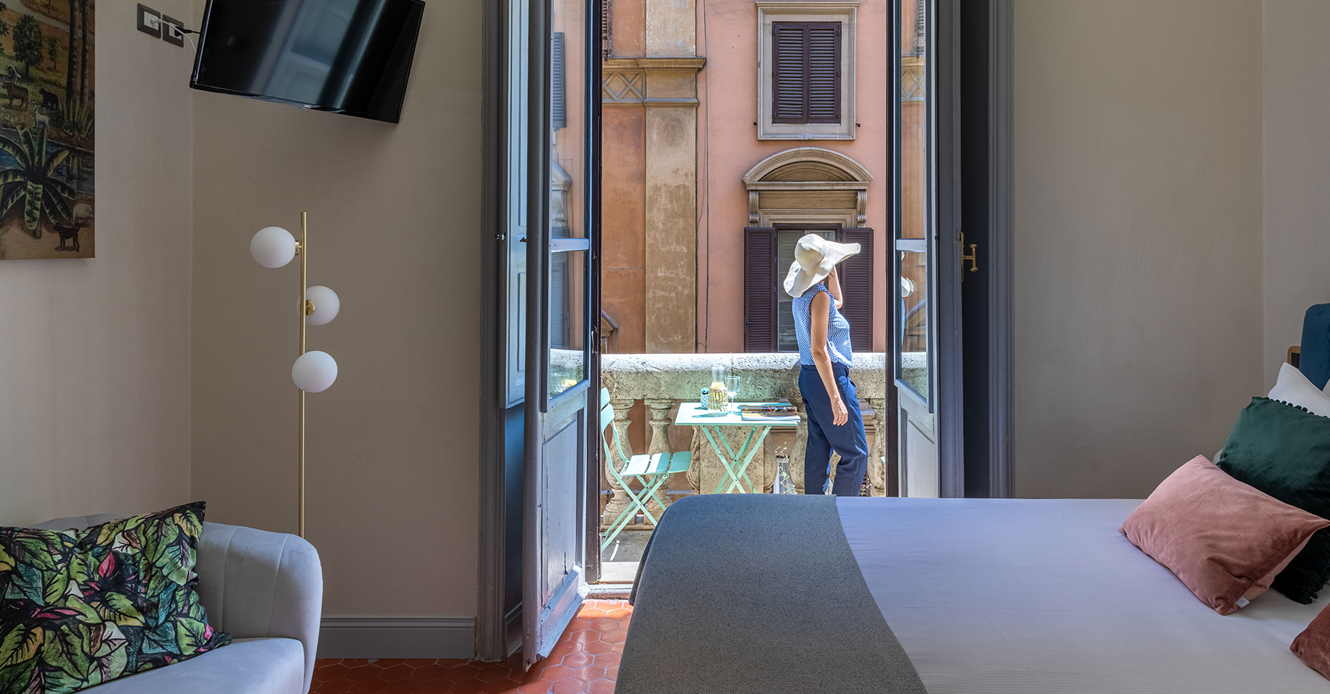 Double rooms in rome